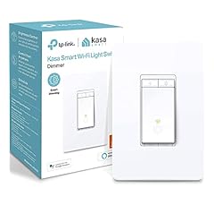 Kasa Smart Single Pole Dimmer Switch by TP-Link (HS220) -Dimmer Light Switch for LED Lights, Works with Alexa and Google Ho…