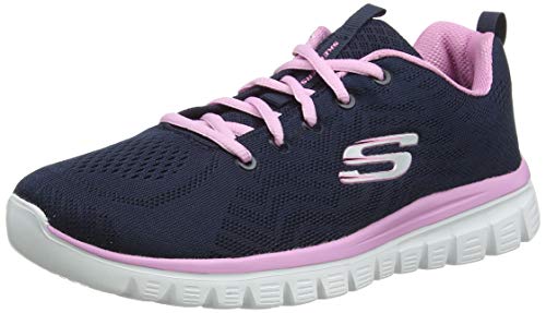 Skechers Graceful Get Connected, Sneaker Donna, Blu (Navy Me...