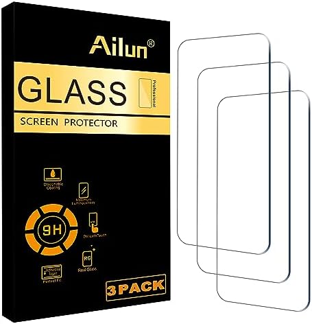 Ailun Glass Screen Protector for iPhone 15 Plus/iPhone 15 Pro Max [6.7 Inch] Display 3 Pack Tempered Glass, Sensor Protection, Dynamic Island Compatible, Case Friendly