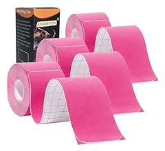 Kinesiology Tape Precut (3 Rolls,60 Precut Strips) Waterproof Sports & Athletic tape for Athletes - Therapeutic Physio Elas…