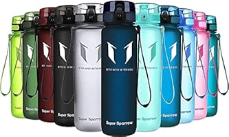 Super Sparrow Sports Water Bottle - 350ml & 500ml & 750ml & 1000ml - Non-Toxic BPA Free & Eco-Friendly Tritan...