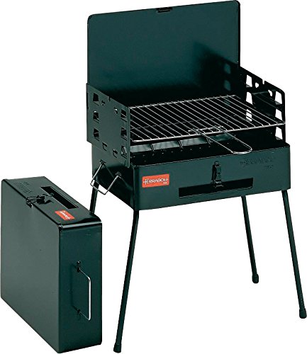 8130000 - Ferraboli Barbecue in acciaio, colore Nero, 4...