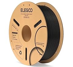 ELEGOO PLA Filament 1.75mm Black 1KG,3D Printer Filament Dimensional Accuracy +/- 0.02mm,1kg Cardboard Spool(2.2lbs) 3D Pri…