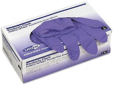 Halyard Health Professional : Disposable Nitrile Exam Gloves, Large, Purple, 100 per Box -:- Sold as 2 Packs of - 100 - / - Total of 200 Each