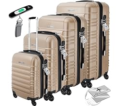 4tlg. Hartschalenkofferset Hard Shell Basic Hartschalenkoffer Trolley Koffer Reisekoffer Reisekofferset Gepäck Rollkoffer S…