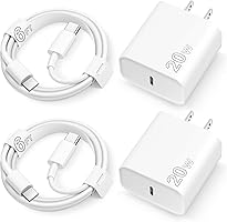 iPhone 15 Charger Fast Charging Type C Charger USB C Charger Block iPad Pro Charger with 2 Pack 6FT Cable for iPhone...