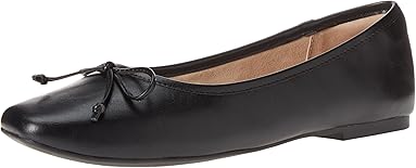 The Drop Women's Pepper Ballet Flat with Bow, Black, 6