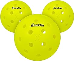Franklin Sports Outdoor Pickleballs - X-40 Pickleball Balls - USA Pickleball (USAPA) Approved - Official US Open Ball