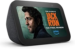 Amazon Echo Show 5 (3rd Gen, 2023 release) | Smart display with deeper bass and clearer sound | Charcoal