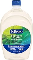 Softsoap Antibacterial Liquid Hand Soap Refill - Clean Aloe Vera 1.47 Liters - Moisturizing Hand Wash, Savon a Main,...