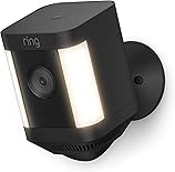 Ring Spotlight Cam Plus, Battery | Two-Way Talk, Color Night Vision, and Security Siren (2022 release) - Black