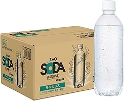 炭酸水 ZAO SODA 強炭酸水 ラベルレス 500ml×24本 (プレーン)