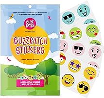 NATPAT Buzz Patch Stickers for Kids (60 Pack) - The Natural Patch - For Toddlers, Babies, Kids