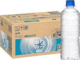 アサヒ飲料 おいしい水 天然水 ラベルレスボトル PET600ml×24本