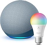 Echo (4th Gen) | Twilight Blue with Sengled Matter Smart Bulb