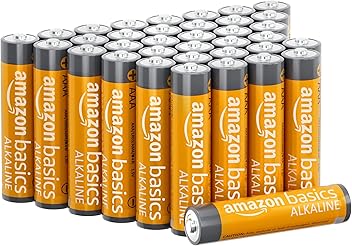 Image of Amazon Basics AAA-Alkalisch batterien, leistungsstark, 1,5 V, 36er-Pack (Aussehen kann variieren), Grau
