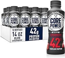 Core Power Fairlife Elite 42g High Protein Milk Shake Bottle , Ready To Drink for Workout Recovery, Strawberry, 14 Fl...