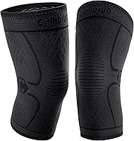 CAMBIVO Knee Brace Support(2 Pack), Knee Compression Sleeve for Running, Hiking, Basketball, Arthritis, ACL, Meniscus...