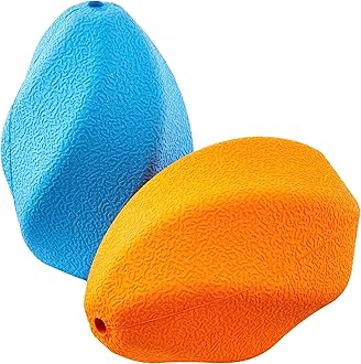 Image of Amazon Basics Dog Treat Dispensing Enrichment Chew Toy, 2-Pack, Large, Multi color