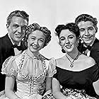 Elizabeth Taylor, Jane Powell, Scotty Beckett, and Robert Stack at an event for A Date with Judy (1948)