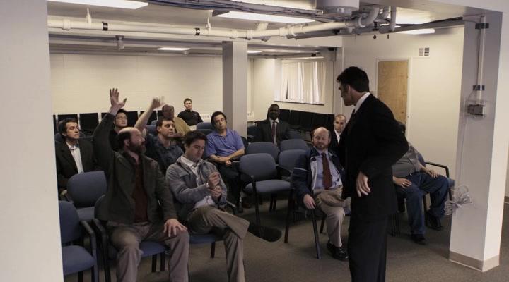 Luke Wilson, David Koechner, David Von Roehm, Lee Miller, and Jeffrey Mowery in Tenure (2008)