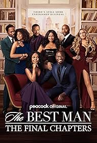 Nia Long, Morris Chestnut, Taye Diggs, Terrence Howard, Sanaa Lathan, Melissa De Sousa, Regina Hall, and Harold Perrineau in The Best Man: The Final Chapters (2022)