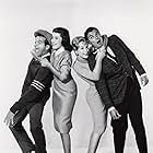 Barbara Eden, Carol Christensen, Peter Marshall, and Tommy Noonan in Swingin' Along (1961)