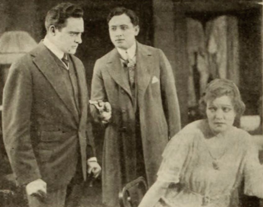 Edward Arnold, Lillian Drew, and John Lorenz in The Last Adventure (1916)