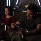 Jodelle Ferland and Anthony Lemke in Dark Matter (2015)