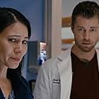 Catherine Kresge and Luke Mitchell in Chicago Med "This Town Ain't Big Enough for Both of Us" (NBC)