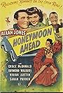 Vivian Austin, Allan Jones, Grace McDonald, and Raymond Walburn in Honeymoon Ahead (1945)