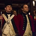 Still of Jamie Bell and Dylan Saunders in AMC's "Turn: Washington's Spies."