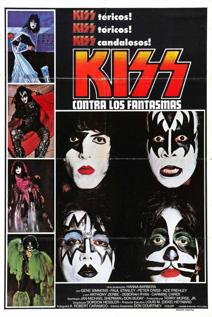 Gene Simmons, Peter Criss, Ace Frehley, Paul Stanley, and KISS in Kiss Meets the Phantom of the Park (1978)