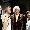 Peter Davison, Richard Hurndall, Jon Pertwee, and Patrick Troughton in The Five Doctors (1983)