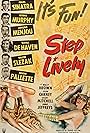 Frank Sinatra, Gloria DeHaven, Adolphe Menjou, George Murphy, Eugene Pallette, and Walter Slezak in Step Lively (1944)