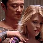 Renee Allman and Cary-Hiroyuki Tagawa in Showdown in Little Tokyo (1991)