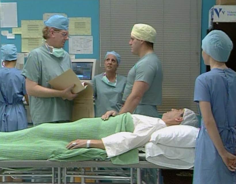 Terrence Hardiman, Nichola McAuliffe, and Duncan Preston in Surgical Spirit (1989)