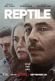 Alicia Silverstone, Benicio Del Toro, and Justin Timberlake in Reptile (2023)