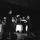 Joey Bishop, Buddy Lester and Sammy Davis Jr. performing in the Copa Room at the Sands Hotel in Las Vegas