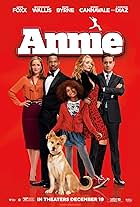 Cameron Diaz, Jamie Foxx, Rose Byrne, Bobby Cannavale, and Quvenzhané Wallis in Annie (2014)