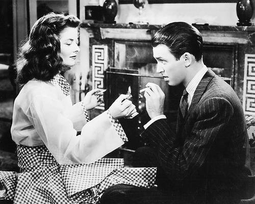 Katharine Hepburn and James Stewart in The Philadelphia Story (1940)