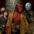 Ron Perlman, Selma Blair, John Alexander, Doug Jones, Seth MacFarlane, and James Dodd in Hellboy II: The Golden Army (2008)