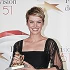 Andrea Osvart wins the Golden Nypmh Award as Best Actress at the 51th International Montecarlo TV Festival (2011)