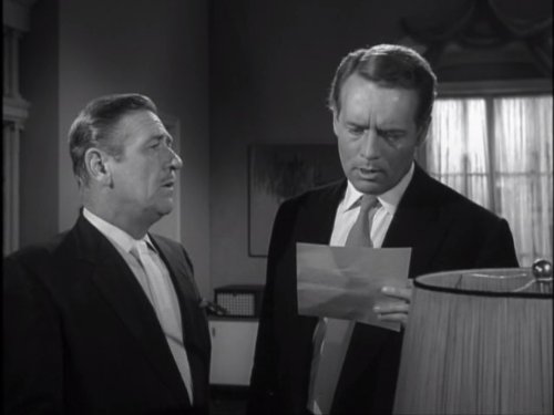 Patrick McGoohan and Alan Gifford in Danger Man (1960)