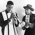 Denzel Washington and Spike Lee in Mo' Better Blues (1990)