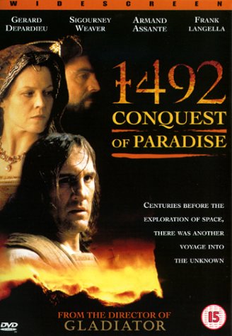 Sigourney Weaver and Gérard Depardieu in 1492: Conquest of Paradise (1992)