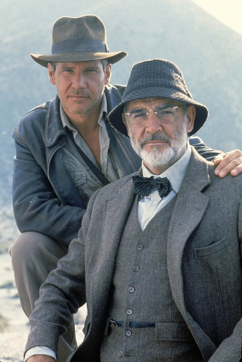 Sean Connery and Harrison Ford in Indiana Jones and the Last Crusade (1989)