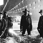Morgan Freeman, Dann Florek, Michael A. Goorjian, and Ricky Harris in Hard Rain (1998)