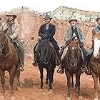 Russell Crowe, Christian Bale, Peter Fonda, Alan Tudyk, and Dallas Roberts in 3:10 to Yuma (2007)