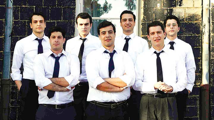 Baran Akbulut, Kemal Uçar, Mert Can Sevimli, Uraz Kaygilaroglu, Çagdas Tekin, Orhan Kanalp, and Fatih Murat Teke in Yedi Güzel Adam (2014)